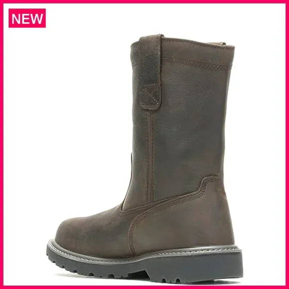 Men's Waterproof Steel Toe Work Boots 10 Slip Resistant Industrial